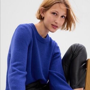 Gap CashSoft Crewneck Sweater - Bright Cobalt - Size M